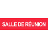 SALLE DE REUNION ROUGE - 29x7cm - Sticker/autocollant