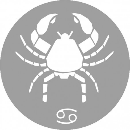 signe zodiaque scorpion rond - 8cm - Sticker/autocollant