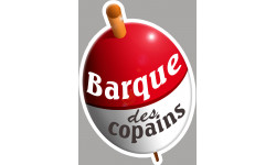 bouchon barque des copains - 15x10.7cm - Sticker/autocollant