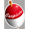 bouchon de carpiste - 15x10.7cm - Sticker/autocollant