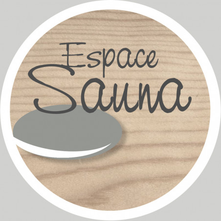 sauna espace - 20cm - Sticker/autocollant