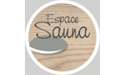 sauna espace - 15cm - Sticker/autocollant