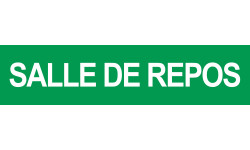 Salle de repos vert - 29x7cm - Sticker/autocollant