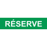 local réserve vert - 15x3.5cm - Sticker/autocollant