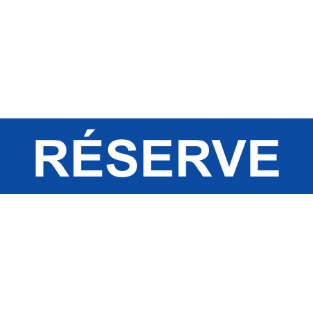 local réserve bleu - 15x3.5cm - Sticker/autocollant