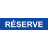 local réserve bleu - 15x3.5cm - Sticker/autocollant