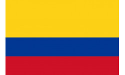 Drapeau Colombie - 5 x 3.3 cm - Sticker/autocollant