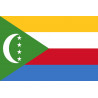 Drapeau Comores - 19.5 x 13 cm - Sticker/autocollant