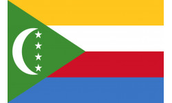 Drapeau Comores - 15 x 10 cm - Sticker/autocollant