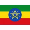 Drapeau Ethiopie - 19.5x13cm - Sticker/autocollant