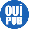 oui pub - 5cm - Sticker/autocollant