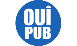 oui pub - 10cm - Sticker/autocollant