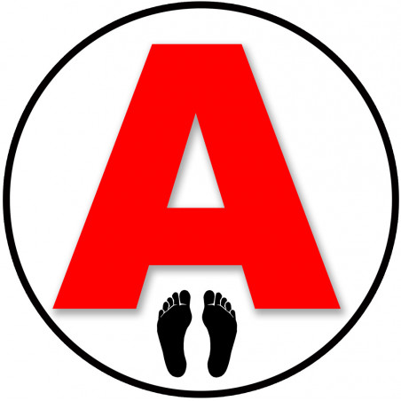 A pieds noirs - 15cm - Sticker/autocollant