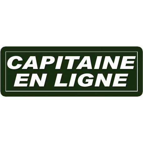 capitaine en ligne - 29,5x10,5cm - Sticker/autocollant