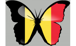 effet papillon Belge - 15x10.5cm - Sticker/autocollant