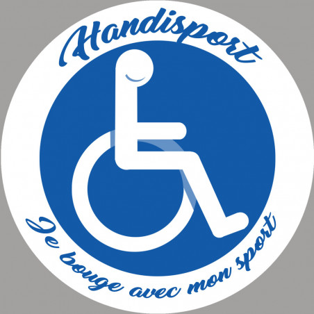 handisport fauteuil roulant - 5cm - Sticker/autocollant