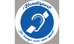 handisport surdité - 10cm - Sticker/autocollant