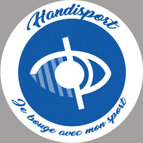 handisport malvoyant - 10cm - Sticker/autocollant