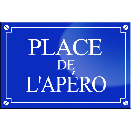 Place de l'apéro - 20x13,2cm - Sticker/autocollant