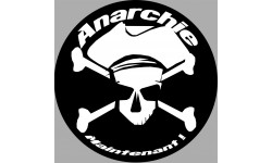 anarchiste noir - 5x5cm - Sticker/autocollant