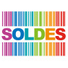 solde ambiance code barre - 20x13.5cm - Sticker/autocollant