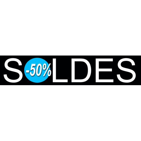 solde design 50% - 26x6cm - Sticker/autocollant