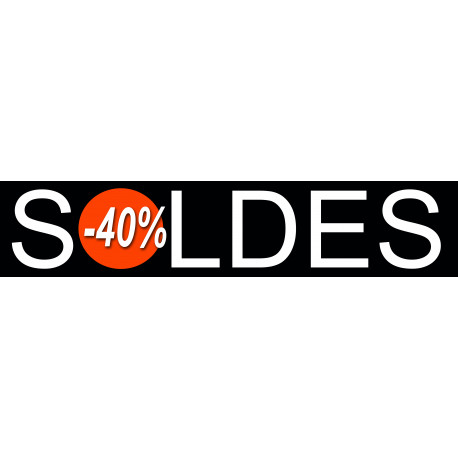 solde design 40% - 26x6cm - Sticker/autocollant