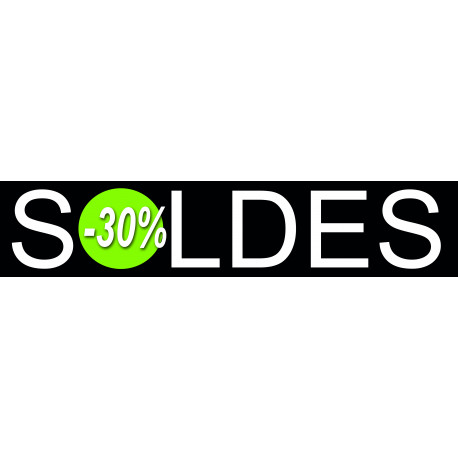 solde design 30% - 26x6cm - Sticker/autocollant