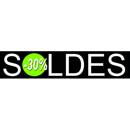 solde design 30% - 26x6cm - Sticker/autocollant