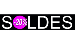 solde design 20% - 26x6cm - Sticker/autocollant