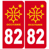 immatriculation 82 occitanie - Sticker/autocollant