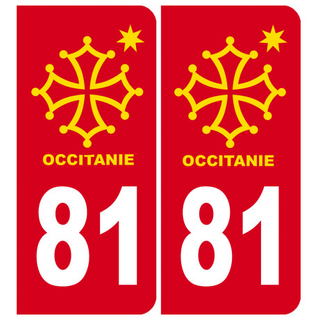 immatriculation 81 occitanie - Sticker/autocollant