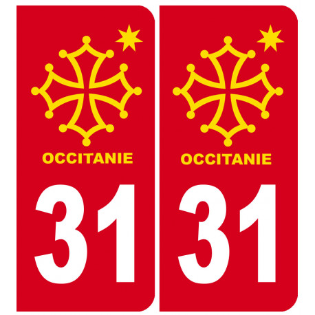 immatriculation 82 Occitanie - Sticker/autocollant