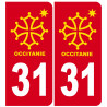 immatriculation 82 Occitanie - Sticker/autocollant