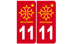 immatriculation 11 Occitanie - Sticker/autocollant