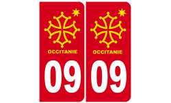 immatriculation 09 Occitanie - Sticker/autocollant