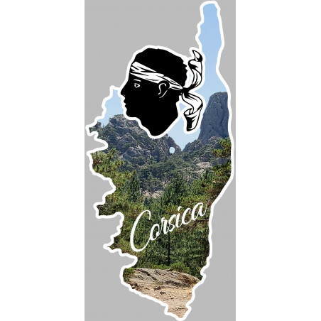 Corsica le trou de la bombe - 10x4,5cm - Sticker/autocollant