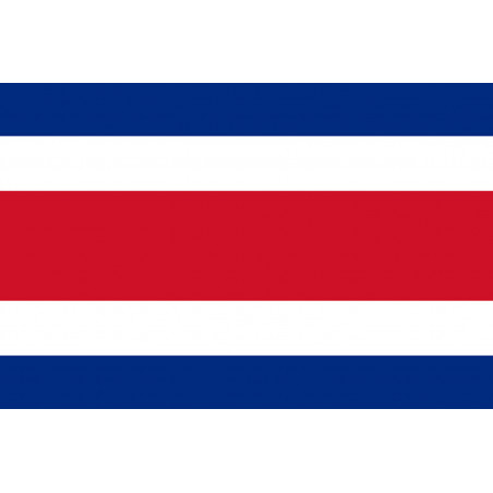 Drapeau Costa Rica - 19.5 x 13 cm - Sticker/autocollant