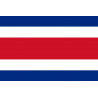 Drapeau Costa Rica - 19.5 x 13 cm - Sticker/autocollant