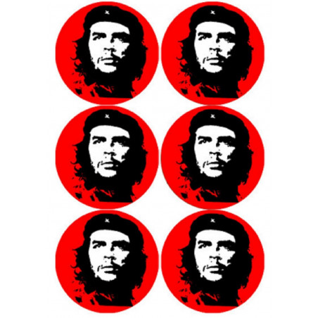 Ernesto "Che" Guevara (6 fois 9cm) - Sticker/autocollant