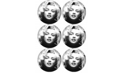 Marilyn Monroe (6 fois 9 cm) - Sticker/autocollant