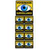 voisinage surveillance - 1fois 10cm - 8fois 5cm - Sticker/autocollant