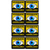 voisinage surveillance - 8fois 5cm - Sticker/autocollant