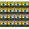 voisinage surveillance - 16fois 5cm - Sticker/autocollant