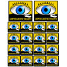 camping-caristes vigilants - 2 sticker 10cm / 16 stickers 5cm - Sticker/autocollant