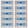 bâtiment sous protection - 10 stickers de 7x2.5cm - Sticker/autocollant