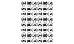 Série LNG - 48 stickers de 2.8cm - Sticker/autocollant