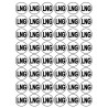 Série LNG - 48 stickers de 2.8cm - Sticker/autocollant