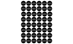 Série PRO GAZOLE - 48 stickers de 2.8cm - Sticker/autocollant