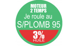 SANS PLOMB 95 - mélange 3 de 10cm - Sticker/autocollant